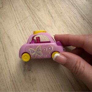 2019 McDonald's Happy Meal Shopkins Cutie Car Toy Purple Speedy Sparkles